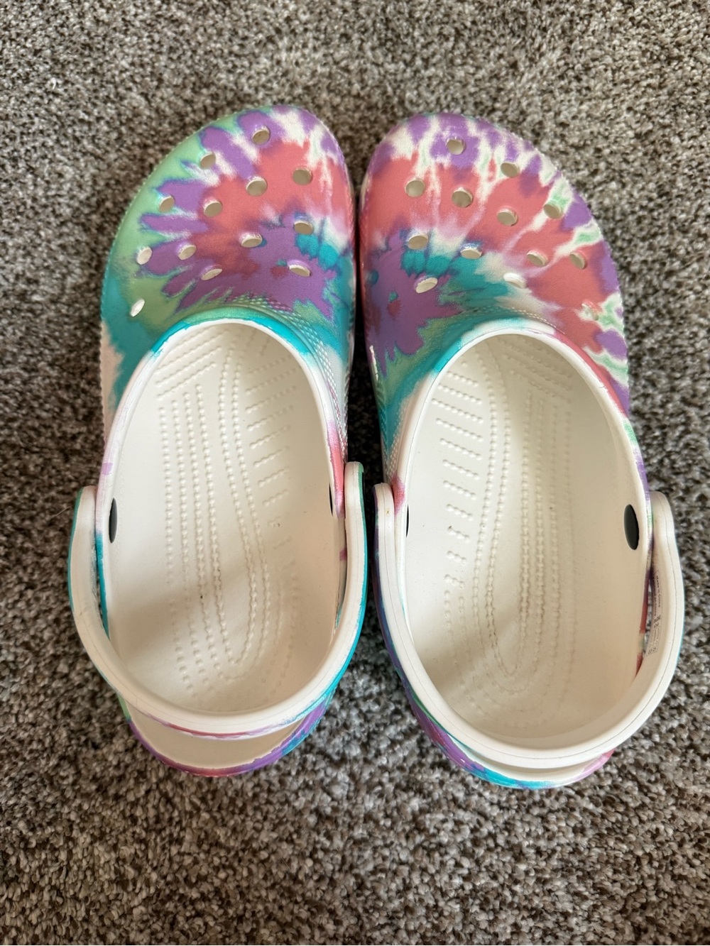 Pastel Tie-Dye Crocs